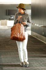 KATIE HOLMES at LAX Airport in Los Angeles 01/11/2018