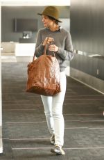 KATIE HOLMES at LAX Airport in Los Angeles 01/11/2018