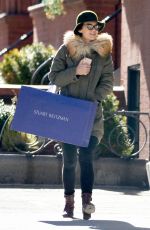 KATIE HOLMES Out Shopping in New York 01/26/2018