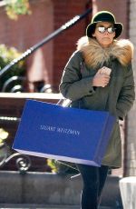 KATIE HOLMES Out Shopping in New York 01/26/2018
