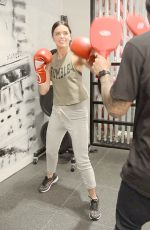 KATIE LEE Working Out at Rumble Boxing in New York 01/15/2018