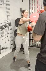 KATIE LEE Working Out at Rumble Boxing in New York 01/15/2018