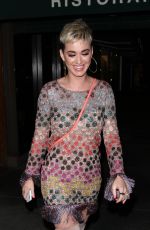 KATY PERRY Leaves Madeo Restaurant in West Hollywood 01/18/2018
