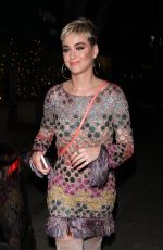 KATY PERRY Leaves Madeo Restaurant in West Hollywood 01/18/2018