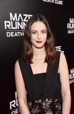 KAYA SCODELARIO at Maze Runner: The Death Cure Fan Screening in Los Angeles 01/18/2018