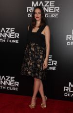 KAYA SCODELARIO at Maze Runner: The Death Cure Fan Screening in Los Angeles 01/18/2018