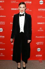 KEIRA KNIGHTLEY at Colette Premiere at Sundance Film Festival in Park City 01/20/2018
