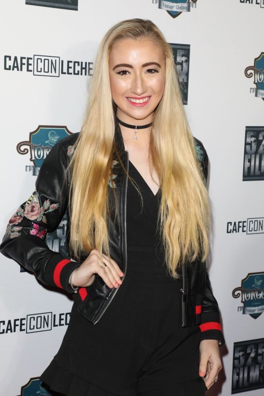 KELSEY LEE at Cafe Con Leche Premiere in Los Angeles 01/25/2018