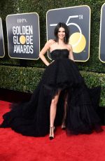 KENDALL JENNER at 75th Annual Golden Globe Awards in Beverly Hills 01/07/2018