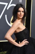 KENDALL JENNER at 75th Annual Golden Globe Awards in Beverly Hills 01/07/2018
