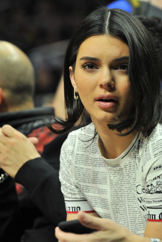KENDALL JENNER at LA Clippers vs Boston Celtics Game in Los Angeles 01/24/2018