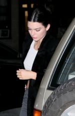 KENDALL JENNER Out for Dinner at Carbone in New York 01/26/2018