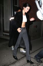 KENDALL JENNER Out for Dinner at Carbone in New York 01/26/2018