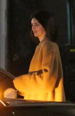 KENDALL JENNER Out for Dinner in West Hollywood 01/18/2018