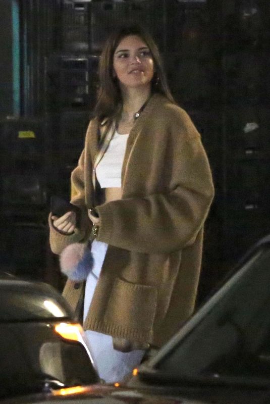 KENDALL JENNER Out for Dinner in West Hollywood 01/18/2018