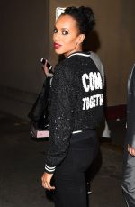 KERRY WASHINGTON Leaves Jimmy Kimmel Show in Los Angeles 01/30/2018