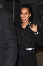 KERRY WASHINGTON Leaves Jimmy Kimmel Show in Los Angeles 01/30/2018