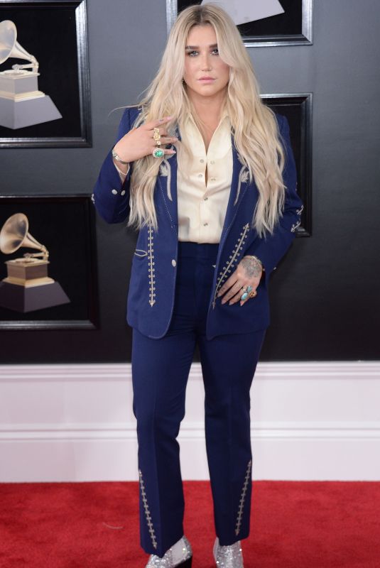 KESHA SEBERT at Grammy 2018 Awards in New York 01/28/2018