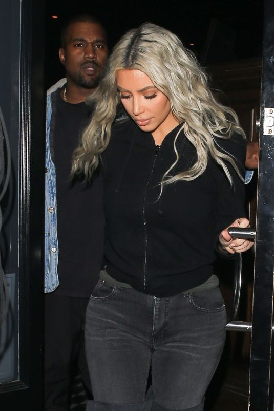 KIM KARDASHIAN and Kanye West Out in Los Angeles 01/12/2018