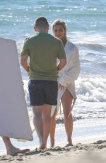 KIM KARDASHIAN on the Set of a Photoshoot at a Beach in Malibu 01/22/2018