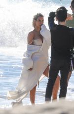 KIM KARDASHIAN on the Set of a Photoshoot at a Beach in Malibu 01/22/2018