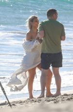 KIM KARDASHIAN on the Set of a Photoshoot at a Beach in Malibu 01/22/2018