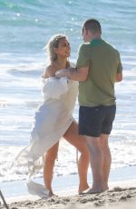 KIM KARDASHIAN on the Set of a Photoshoot at a Beach in Malibu 01/22/2018
