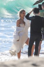 KIM KARDASHIAN on the Set of a Photoshoot at a Beach in Malibu 01/22/2018