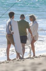 KIM KARDASHIAN on the Set of a Photoshoot at a Beach in Malibu 01/22/2018