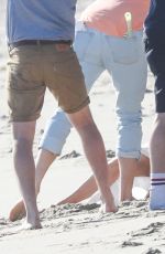 KIM KARDASHIAN on the Set of a Photoshoot at a Beach in Malibu 01/22/2018