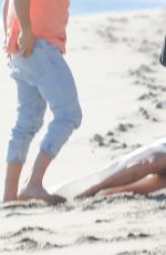 KIM KARDASHIAN on the Set of a Photoshoot at a Beach in Malibu 01/22/2018