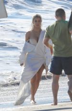 KIM KARDASHIAN on the Set of a Photoshoot at a Beach in Malibu 01/22/2018