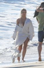 KIM KARDASHIAN on the Set of a Photoshoot at a Beach in Malibu 01/22/2018