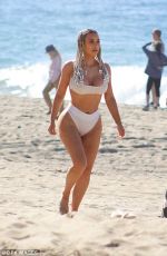 KIM KARDASHIAN on the Set of a Photoshoot at a Beach in Malibu 01/29/2018
