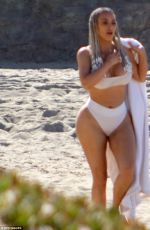 KIM KARDASHIAN on the Set of a Photoshoot at a Beach in Malibu 01/29/2018