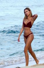 KIMBERLEY GARNER in Red Bikini at a Beach in Barbados 01/08/2018