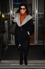 KIRSTIE ALLSOPP Leaves BBC Studios in London 01/19/2018