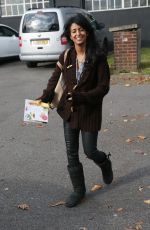 KONNIE HUQ Out and About in London 01/01/2018