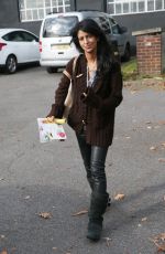 KONNIE HUQ Out and About in London 01/01/2018