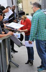 KRISTEN BELL Arrives at Jimmy Kimmel Live! in Los Angeles 01/16/2018