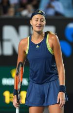 KRISTINA MLADENOVIC at Australian Open Tennis Tournament in Melbourne 01/16/2018