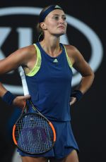 KRISTINA MLADENOVIC at Australian Open Tennis Tournament in Melbourne 01/16/2018