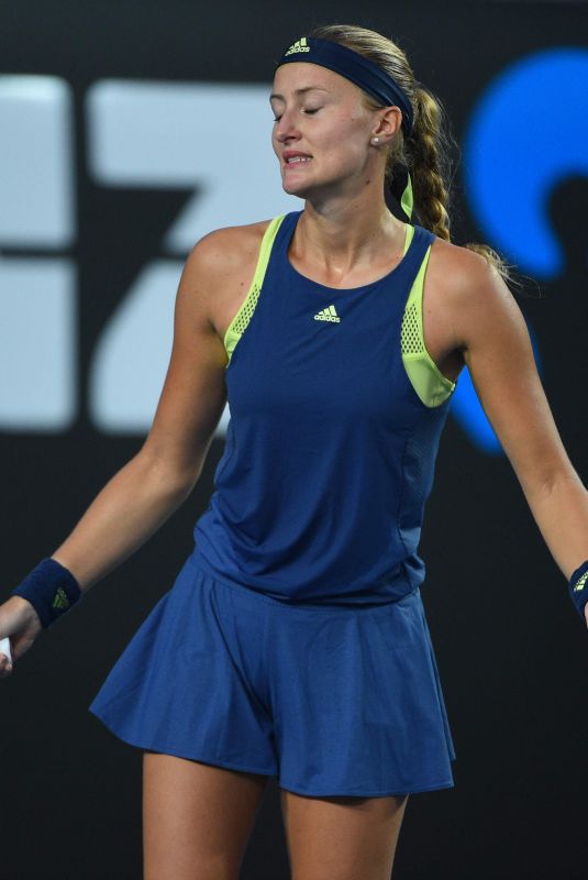 KRISTINA MLADENOVIC at Australian Open Tennis Tournament in Melbourne 01/16/2018