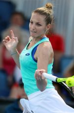 KRISTYNA PLISKOVA at Australian Open Tennis Tournament in Melbourne 01/16/2018