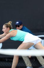 KRISTYNA PLISKOVA at Australian Open Tennis Tournament in Melbourne 01/16/2018