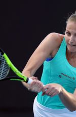 KRISTYNA PLISKOVA at Australian Open Tennis Tournament in Melbourne 01/16/2018