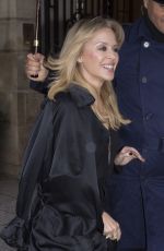 KYLIE MINOGUE at Schiaparelli Haute Couture Spring/Summer 2018 Show in Paris 01/22/2018