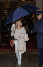 KYLIE MINOGUE Leaves Her Hotel in Paris 01/16/2018