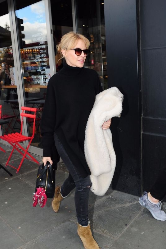 KYLIE MINOGUE Out Shopping in London 01/26/2018