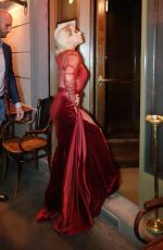 LADY GAGA Leaves Her Hotel in Milan 01/17/2018